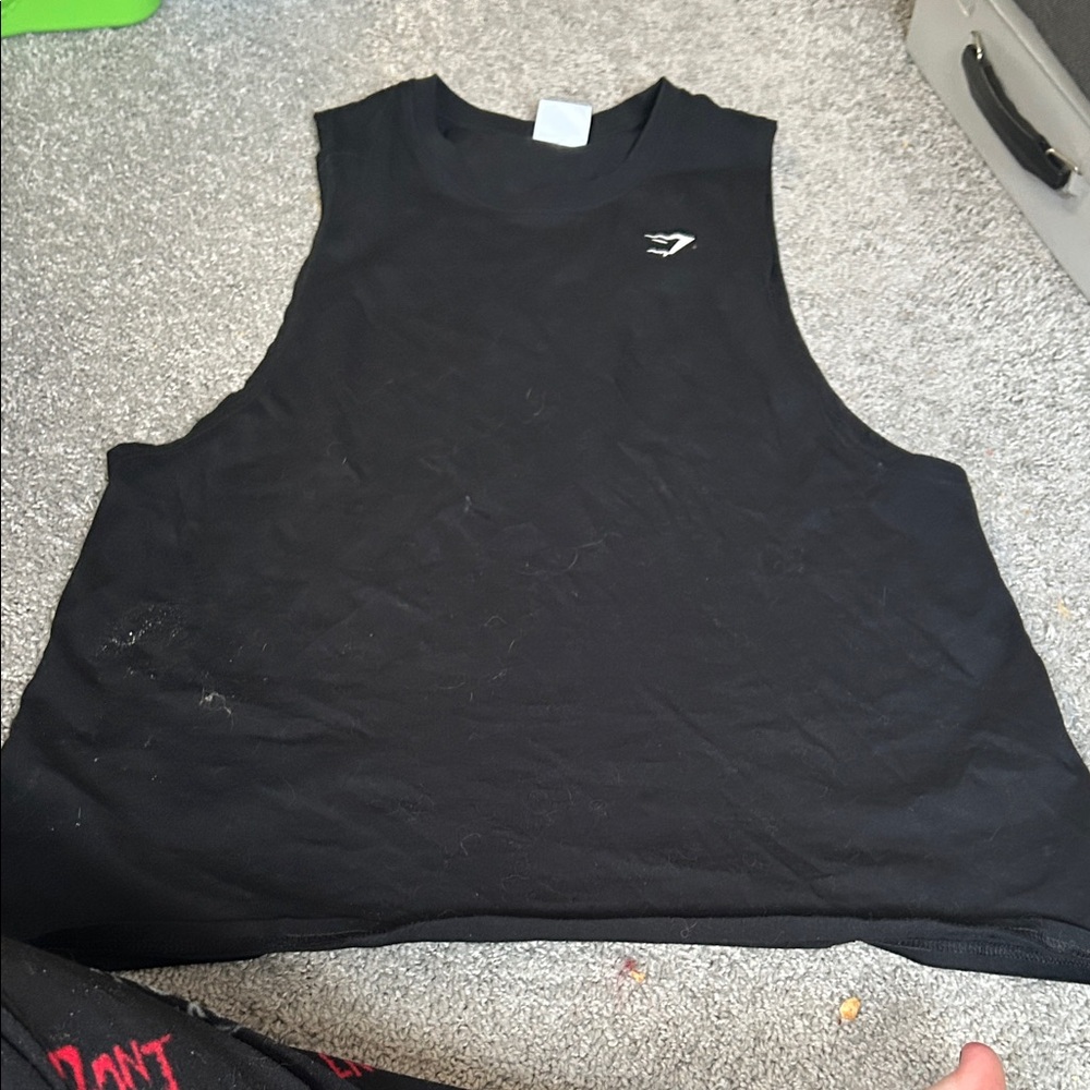 Black Gymshark Muscle Tee